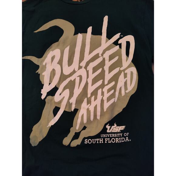 USF University of South Florida Bull Speed Ahead t-shirt Bulls Small - Picture 3 of 6